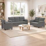  Set sofe 3 pcs Tamnosiva Baršun | shoptok.hr