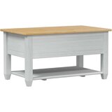  Klubska miza s predalom Bela 85 x 50 x 45 cm Masivno borovo les, (5000295376) | Shoptok.si
