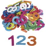 RAYHER Številke iz penaste gume z bleščicami,samolepil., 3cm,100kos, (20633816) | Shoptok.si