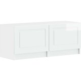  5-dijelni LED TV ormarić Bijela visokog sjaja Konstruirano drvo - Bijela visokog sjaja 100 cm | shoptok.hr