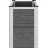  Povišena vrtna gredica Siva 75 x 30 x 42 cm WPC i aluminij | Eponuda.com