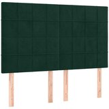  Krevet s oprugama i madracem tamnozeleni 140x200 cm baršunasti | shoptok.hr