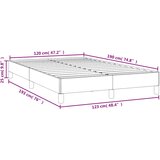  Okvir kreveta bez madraca krem 120x190 cm umjetne kože | shoptok.hr