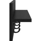  Vješalica za kapute na zidu Zidne Crni hrast 60 x 10,5 x 18 cm | shoptok.hr