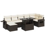  8-dijelni set vrtnih sofa s jastucima smeđi od poliratana | shoptok.hr
