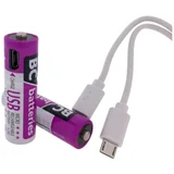 micro usb polnilne aa baterije 1000mAh 4 kos