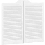 vidaXL Swing Doors Louvred Design 2 para Bela 90x100 cm | Shoptok.si