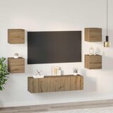  Set TV komoda 6 pcs Umjetnički hrast Konstruirano drvo | shoptok.hr