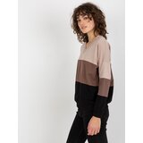 RUE PARIS Sweatshirt-RV-BL-8328.34X-black-beige | Shoptok.si