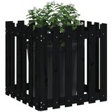  Vrtna sadilica s izgledom ograde crna 60x60x60 cm od borovine | Eponuda.ba