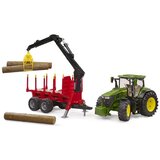 Bruder John Deere 7R 350 traktor s prikolicom i trupcima 03154 | shoptok.hr
