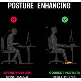 COREMINDED Ergonomski nastavljiv podnožnik za pod mizo iz masivnega lesa | Shoptok.si