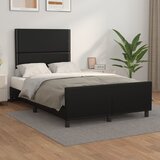  Okvir za krevet s uzglavljem crni 120 x 200 cm od umjetne kože | shoptok.hr