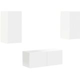  Set TV komoda Zidne 6 pcs Bijelo Konstruirano drvo | shoptok.hr