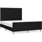  Okvir za krevet bez madraca crni 140 x 190 cm od tkanine | shoptok.hr