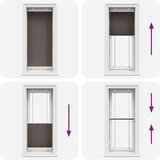 vidaXL Plisirana žaluzija črna 60x150 cm Širina tkanine 59,4 cm | Shoptok.si