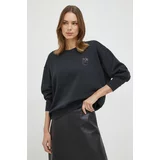 Pinko Bombažen pulover ženska, črna barva