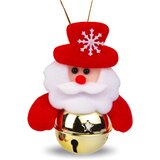 Family Christmas okrasek za božično drevo v obliki božička z zvončkom 11 x 10cm | Shoptok.si