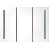  LED kupaonski ormarić s ogledalom 89 x 14 x 62 cm sjajni bijeli | shoptok.hr