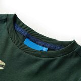  Dječja majica dugih rukava tamnozelena 116 | shoptok.hr