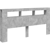  LED uzglavlje siva boja betona 200x18,5x103,5 cm | Eponuda.com