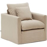 Kave Home Bež lanen fotelj Nora – | Shoptok.si