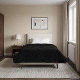  Zimska pokrivača Crna 155 x 200 cm Mikrofibra i teddy flis | shoptok.hr
