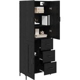  Highboard Crni hrast 69,5 x 34 x 180 cm Konstruirano drvo | shoptok.hr
