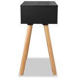  Noćni Ormarići 2 kom Masivna Borovina 40x30x61 cm Crni | Eponuda.ba