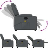  Masažni naslanjač sivo umetno usnje | Shoptok.si