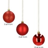  Kuglice za božićno drvce 4 cm 20 kom. crvene | shoptok.hr