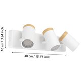 Eglo 300004 - Kupatilsko spot svetlo CONSUMA 3xGU10/3W/230V IP44 bela/bež | Eponuda.com
