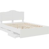  Okvir za krevet Bijela 140 x 190 cm Inženjersko Drvo - Bijela 140 x 190 cm | shoptok.hr