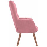  Stolica za opuštanje ružičasta baršunasta | shoptok.hr