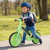 Trike Fix Glow dječji balans bicikl s LED rasvjetom, neonsko zeleni Slike