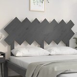  Uzglavlje za krevet sivi 141x3x80,5 cm od masivne borovine | shoptok.hr