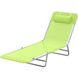 Outsunny Vrtni ležalnik za plažo Bazen 182 x 56 x 24,5 cm Zelena, (20744549) Cene