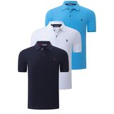 Dewberry TRIPLE SET T8561 MEN'S T-SHIRT-WHITE-NAVY-BLUE Cijene