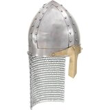  Replika križarske viteške kacige za LARP srebrna čelična | shoptok.hr