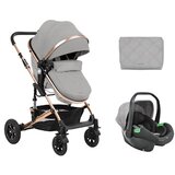 Kikka Boo kolica amaia premium set 2u1 sa autosedištem i-size light grey Cene