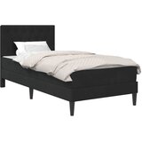  Okvir kreveta s madracem s uzglavljem Crna 90 x 190 cm Baršun | Eponuda.ba