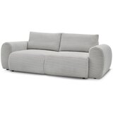 Bobochic Paris Svetlo siva raztegljiva sedežna garnitura iz rebrastega žameta 257 cm Lucien – | Shoptok.si