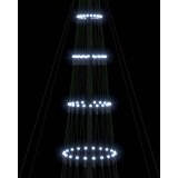 vidaXL LED božično drevesce Hladno bela 138.5 x 138.5 x 399 cm Kovina | Shoptok.si