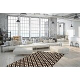 Kayoom RAVNO TKANA PREPROGA Scandy 200/290 cm naravne barve, črna | Shoptok.si
