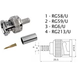 BNC konektor RG58U, (20811941)