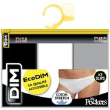 DIM ECO LES POCKETS SLIP 3x - 3 women's trousers - black - grey - white | shoptok.hr