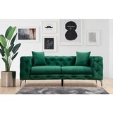 Atelier Del Sofa Temno zelena žametna sedežna garnitura 197 cm Como – Cene