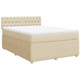 Maison Chic Box spring postelja - Vzmetna postelja z vzmetnico krem 160x200 cm blago SL11737, (21882115) | Shoptok.si