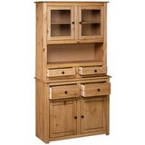 Furnova Visoka omara 93x40,5x180 cm trdna borovina Panama Range, (21955087) | Shoptok.si