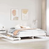  Okvir kreveta bez madraca bijeli 180x200 cm od masivne borovine | shoptok.hr